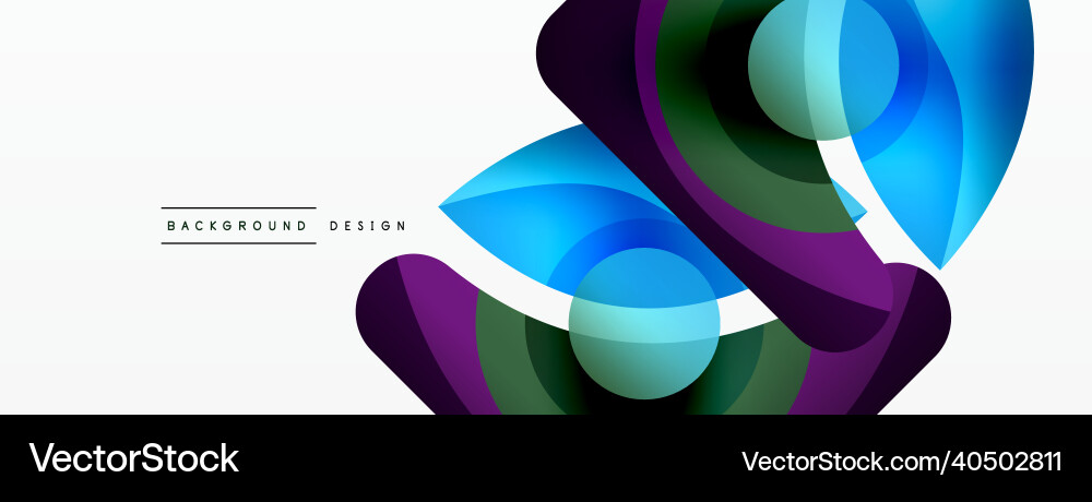 Abstract background with color geometric shapes Abstract background with color geometric shapes Vector Image