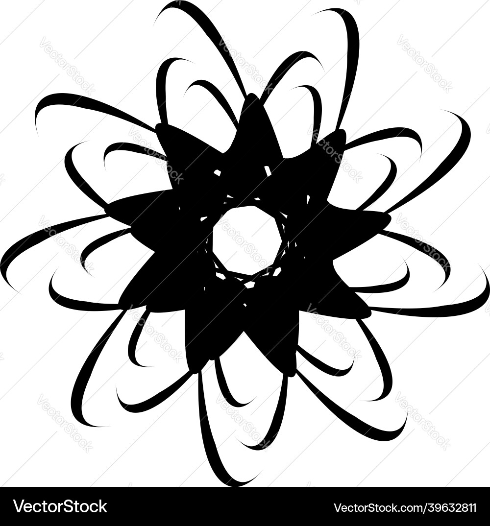 Abstract circular drawing amorphous nonfigurative Abstract circular drawing amorphous nonfigurative vector image