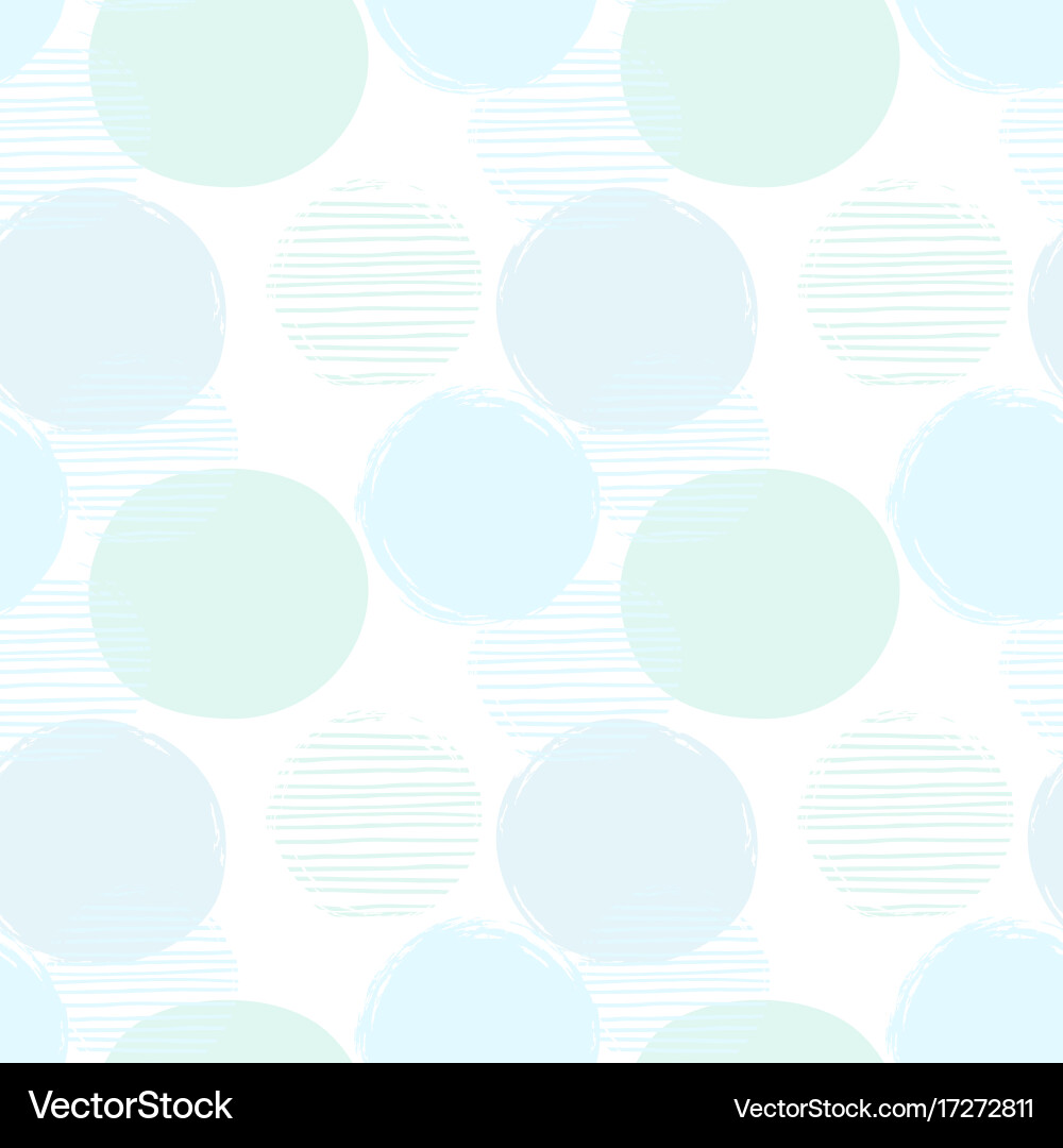 Abstract geometric seamless pattern with circles vector image