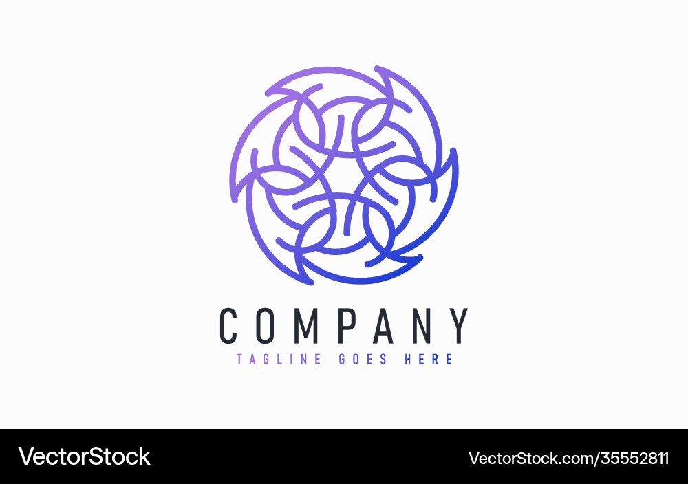 Abstract modern logo design based from circular Abstract modern logo design based from circular vector image