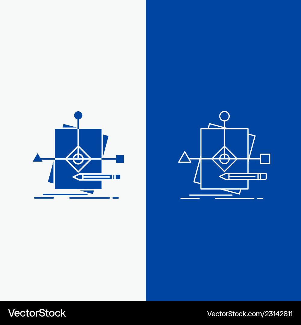 Algorithm business foretelling pattern plan line Algorithm business foretelling pattern plan line vector image