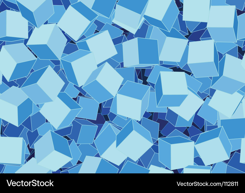 Colorful Cube Pattern vector image