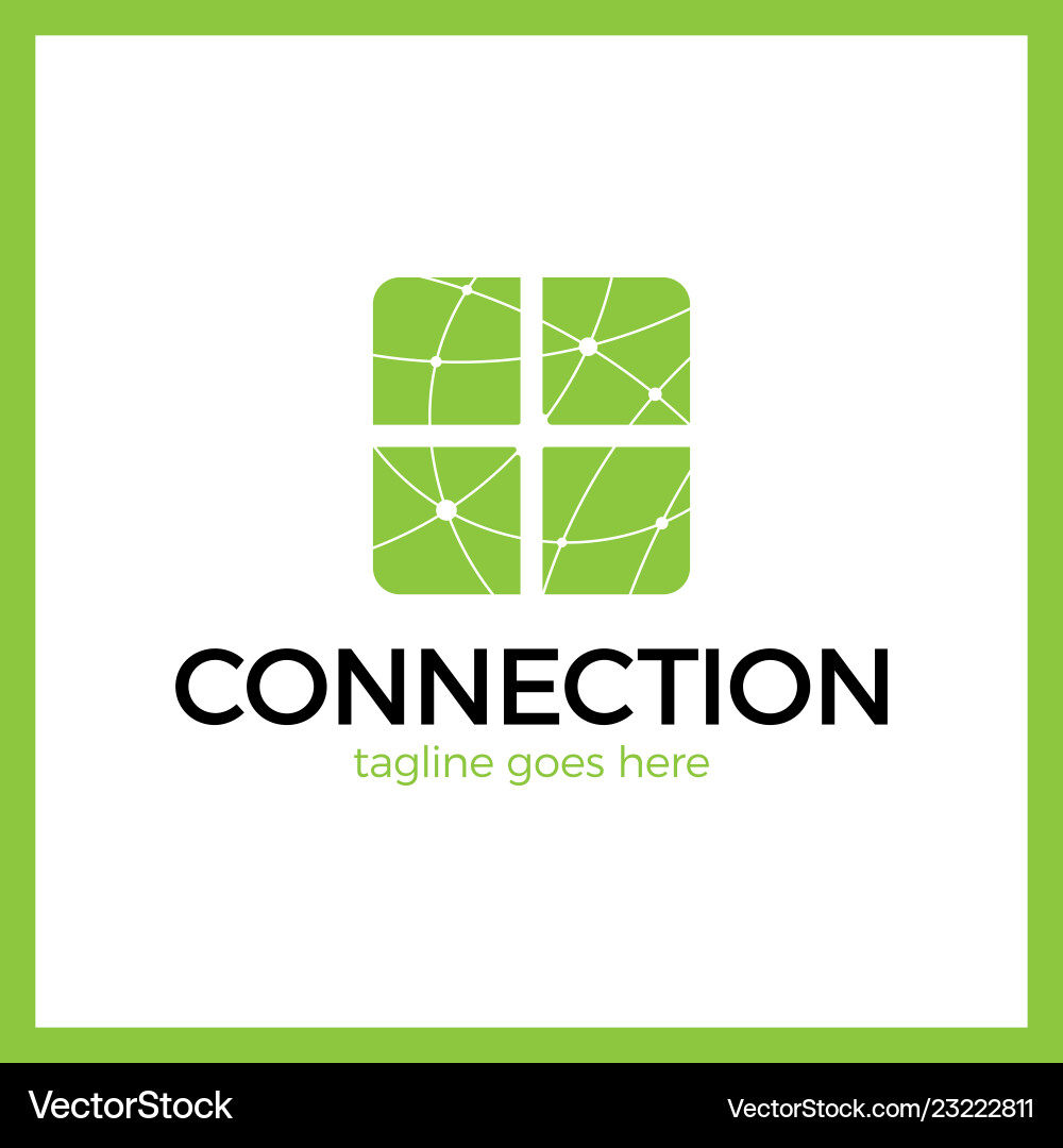 Design abstract four square element crushing vector image