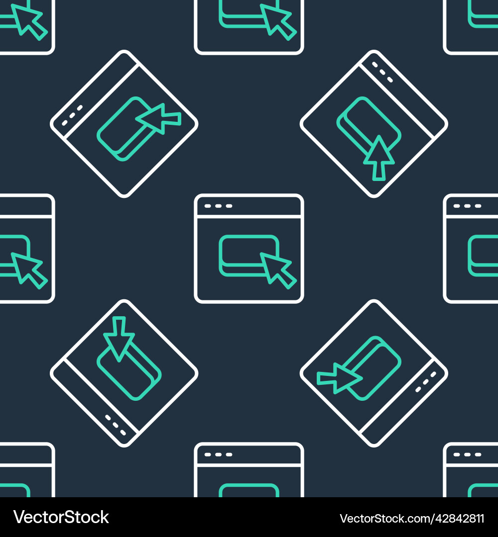 Line browser files icon isolated seamless pattern Line browser files icon isolated seamless pattern vector image