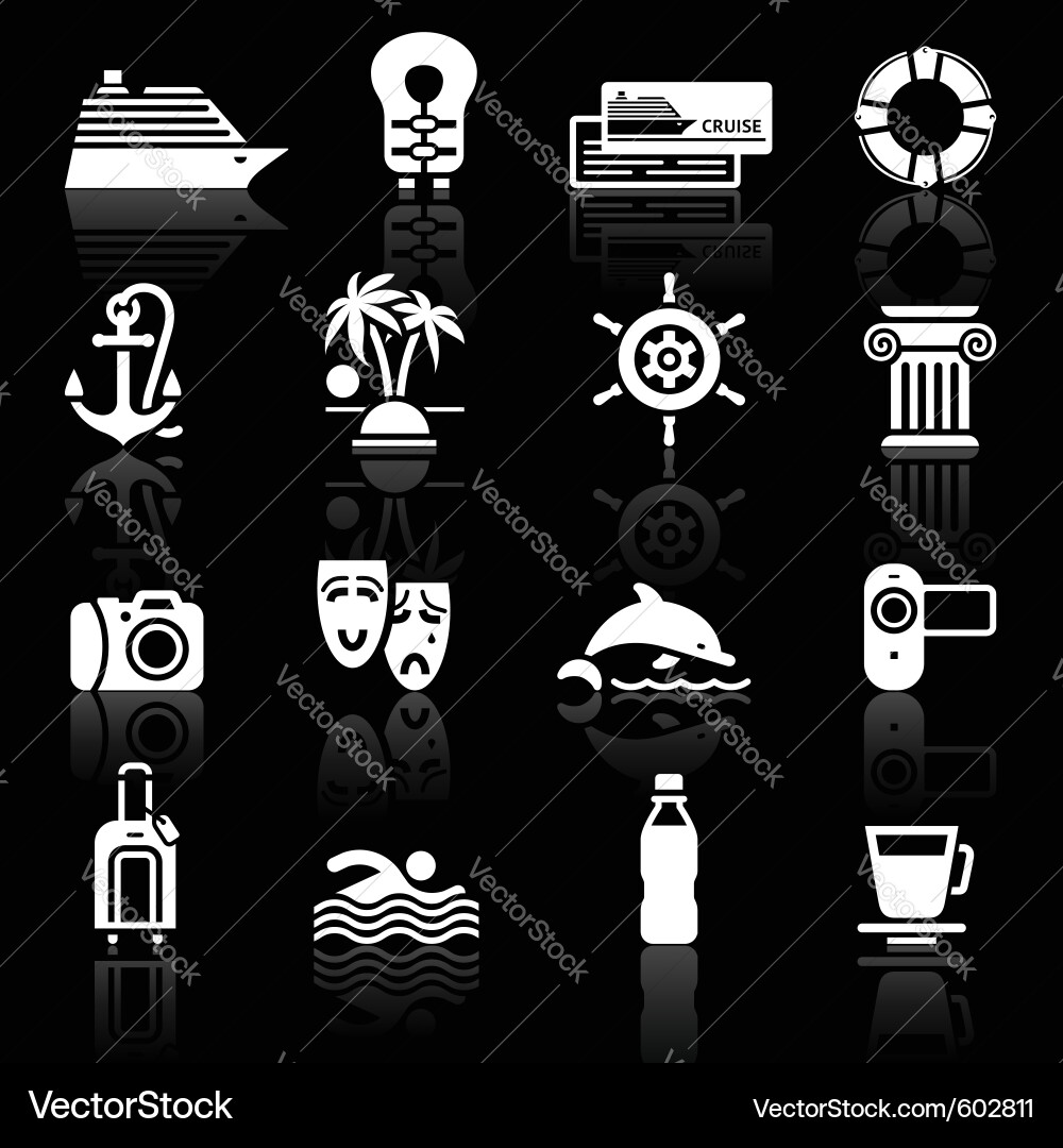 Recreation icons set Vector Image