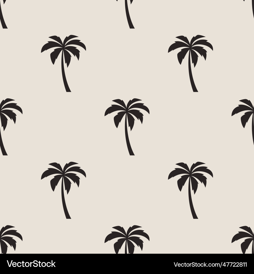 Seamless pattern with palm trees tree Seamless pattern with palm trees tree vector image