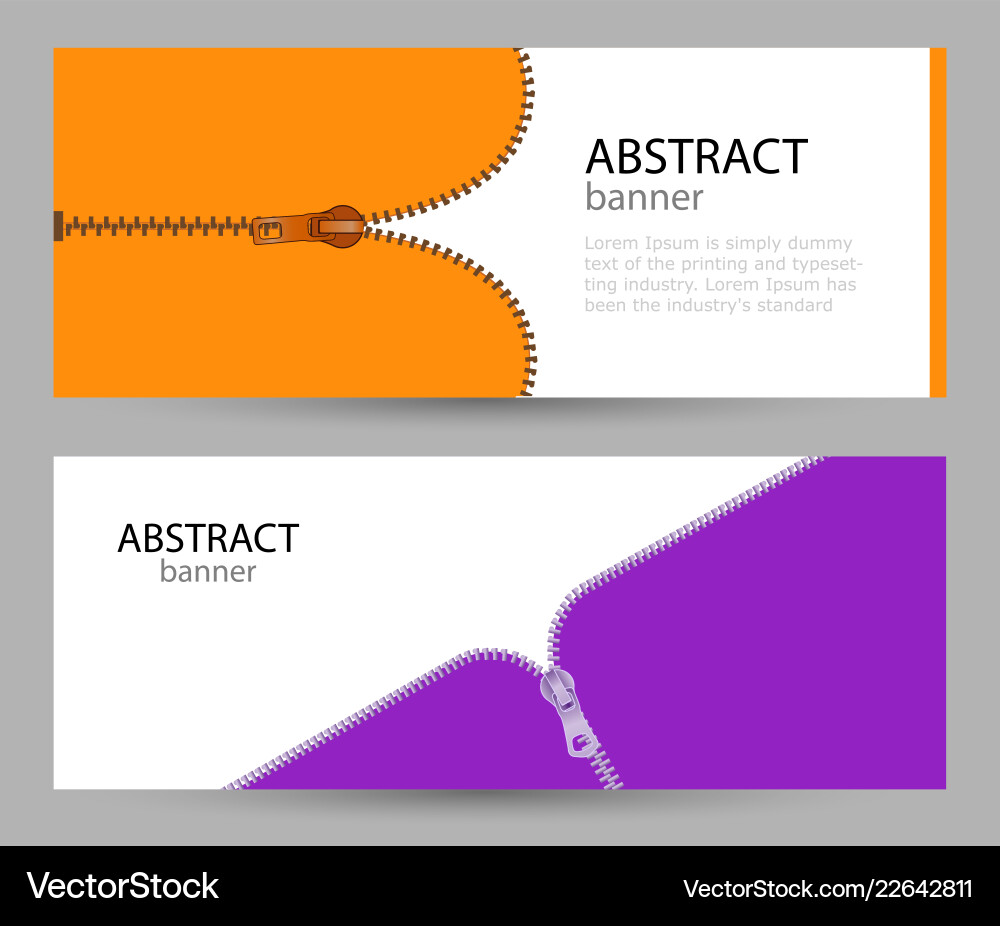 Set horizontal banners with empty place for text Set horizontal banners with empty place for text vector image
