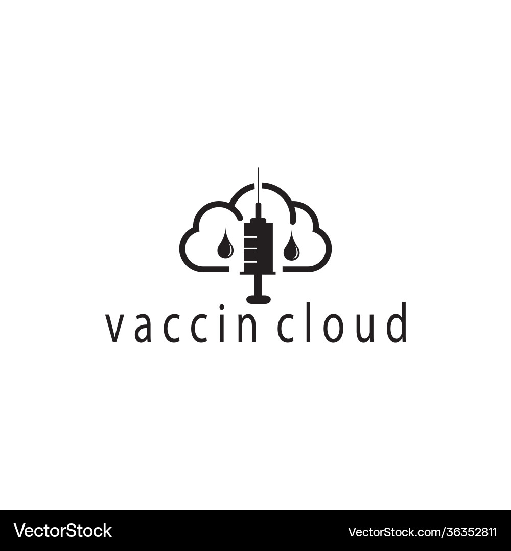 Vaccine injection abstract cloud design Vaccine injection abstract cloud design Vector Image