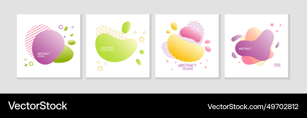 Abstract card design with fluid form and shape Abstract card design with fluid form and shape vector image