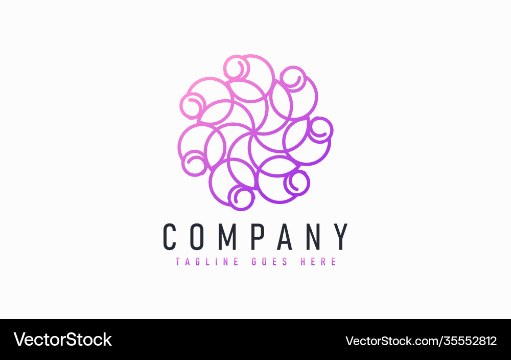 Abstract modern logo design based from circular Abstract modern logo design based from circular Vector Image