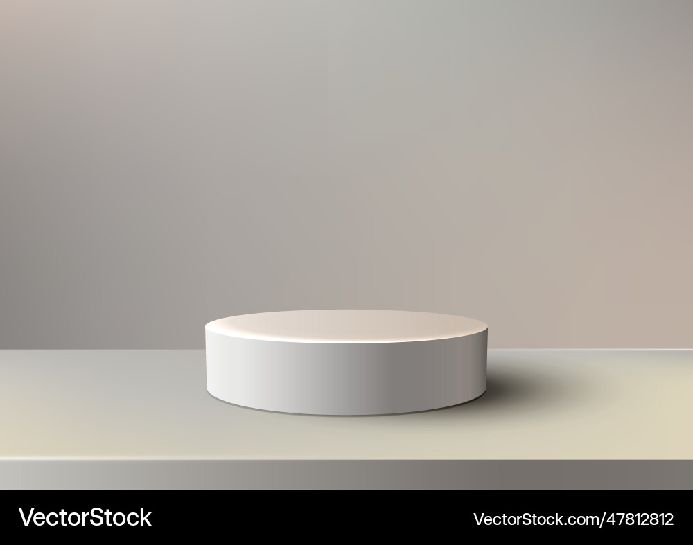 Clean and modern 3d product display mockup Clean and modern 3d product display mockup vector image