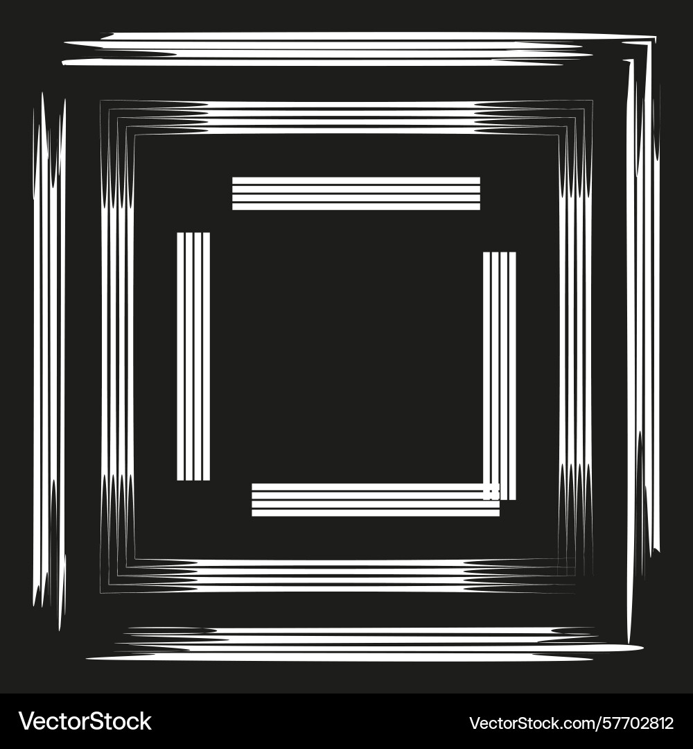 Glowing square lines abstract frame pattern Glowing square lines abstract frame pattern vector image
