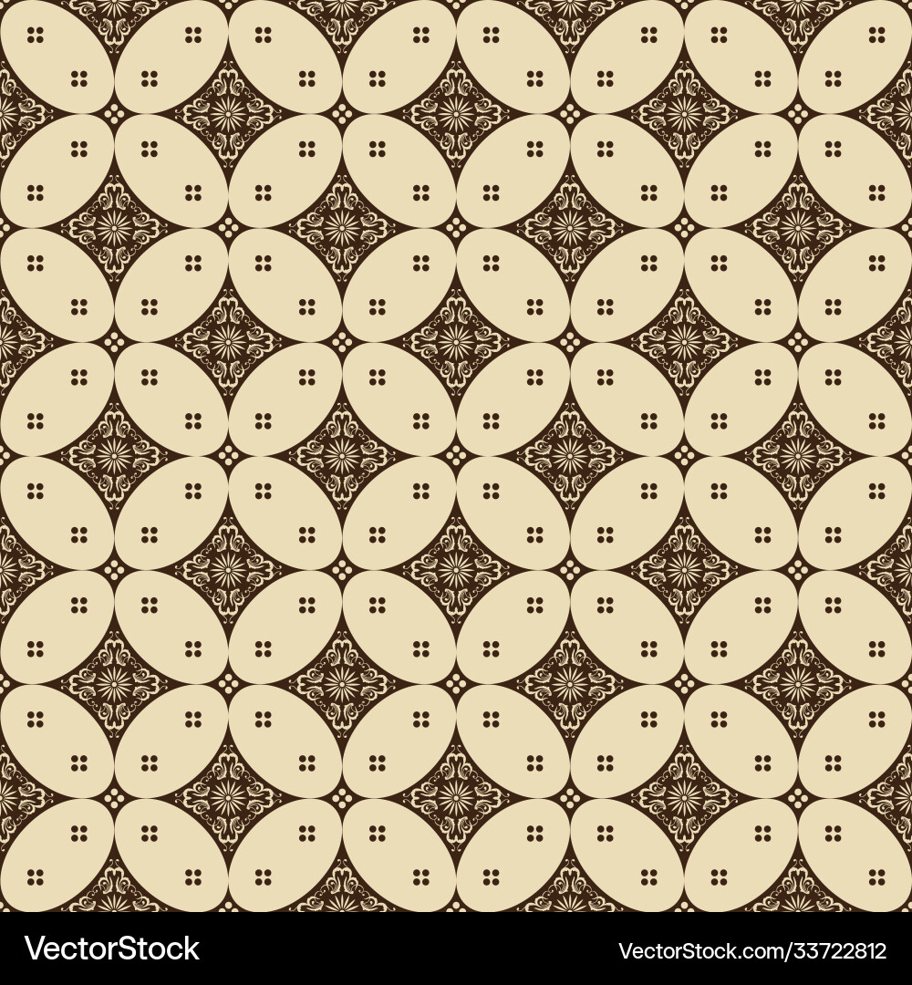 Javanese Batik Pattern vector image