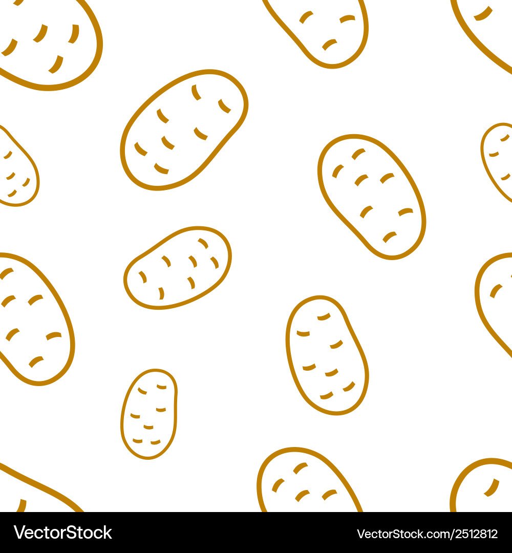 Potato Circuit Pattern vector image