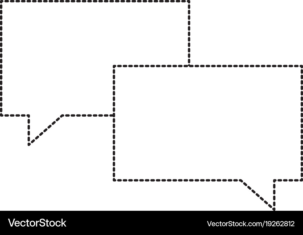 Speech bubble message talk chat image Vector Image