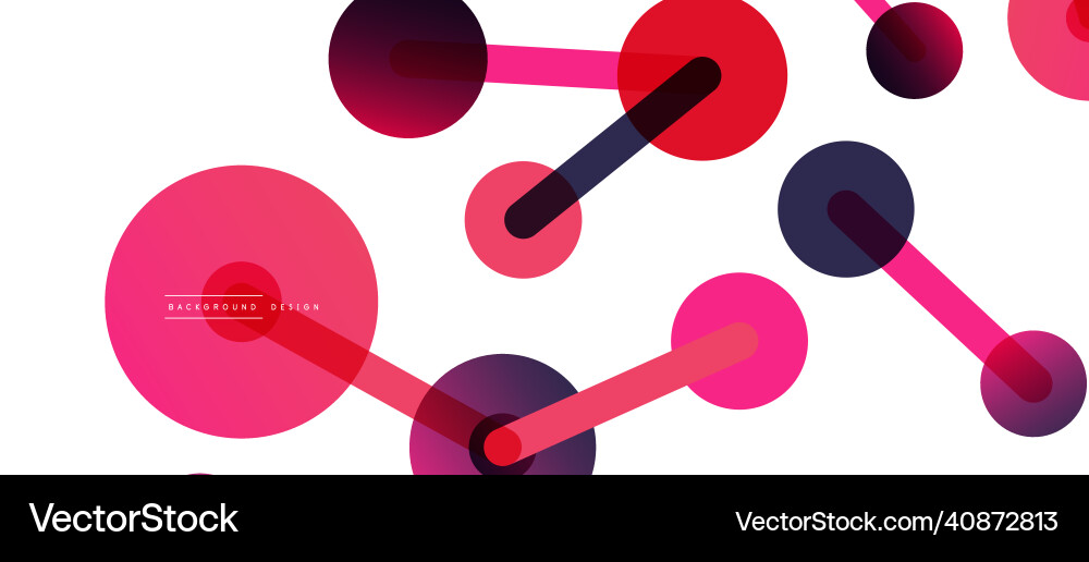 Abstract background round dots connected by lines Abstract background round dots connected by lines Vector Image