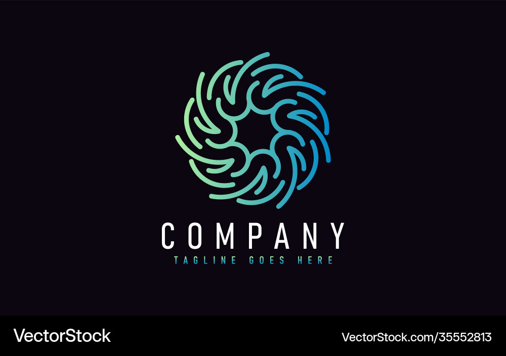 Abstract modern logo design based from circular Abstract modern logo design based from circular vector image