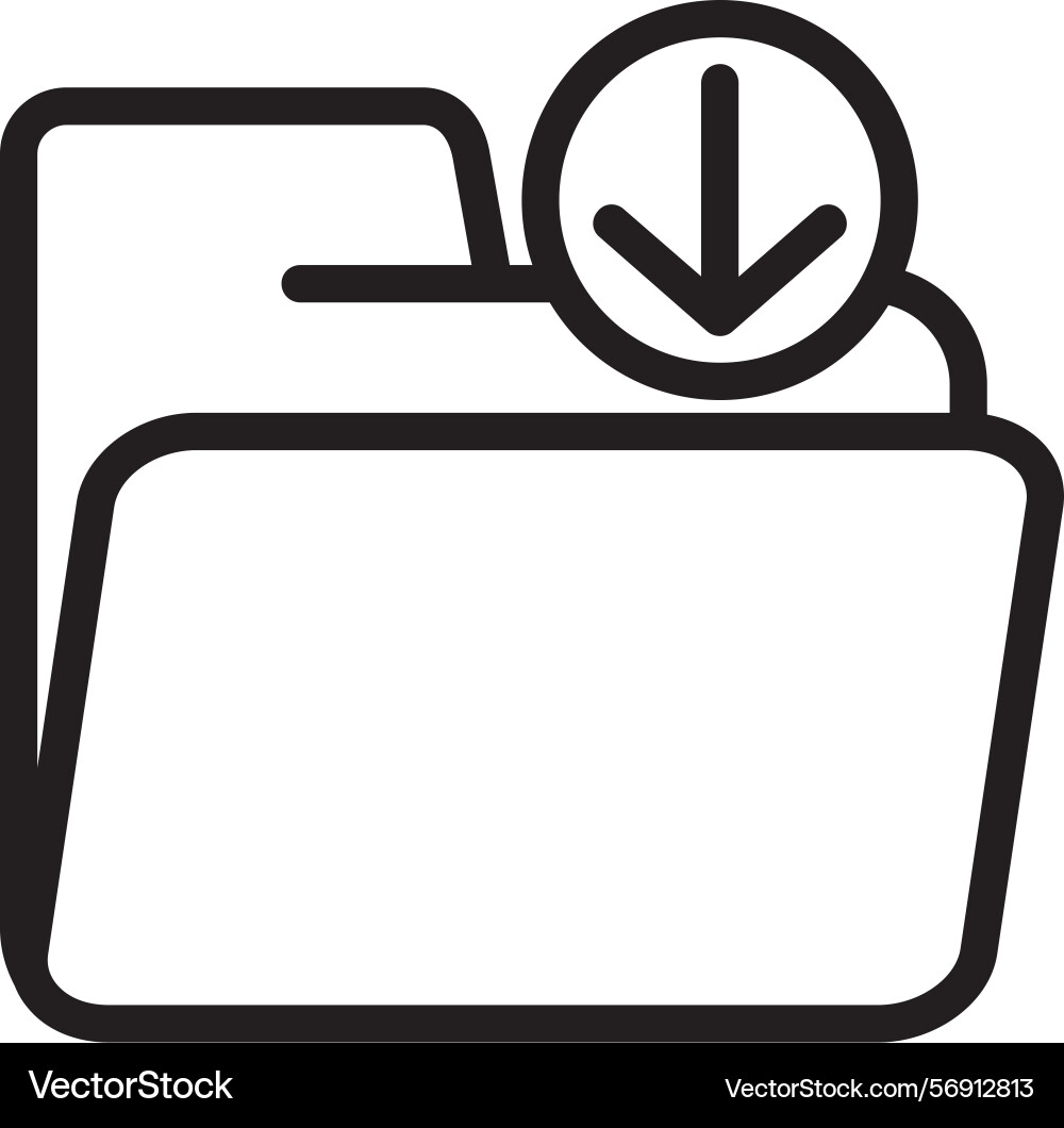 Archive linear style icon design Vector Image