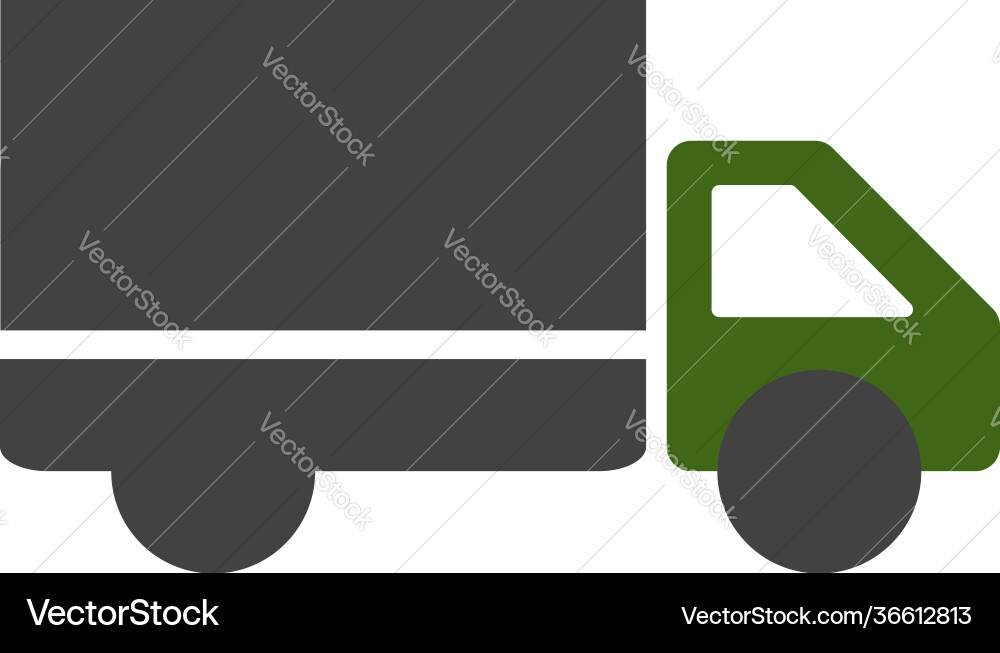 Big army truck on white background Vector Image