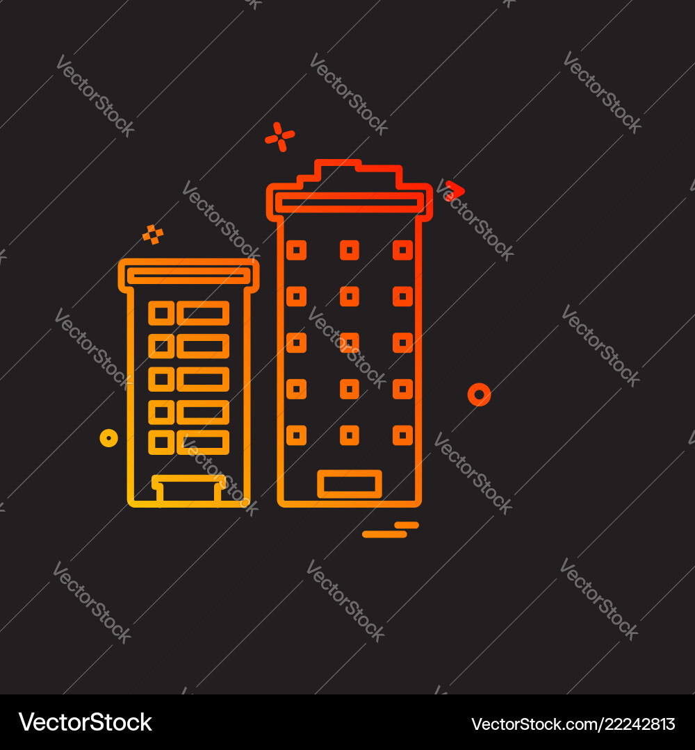 Building icon design Building icon design vector image