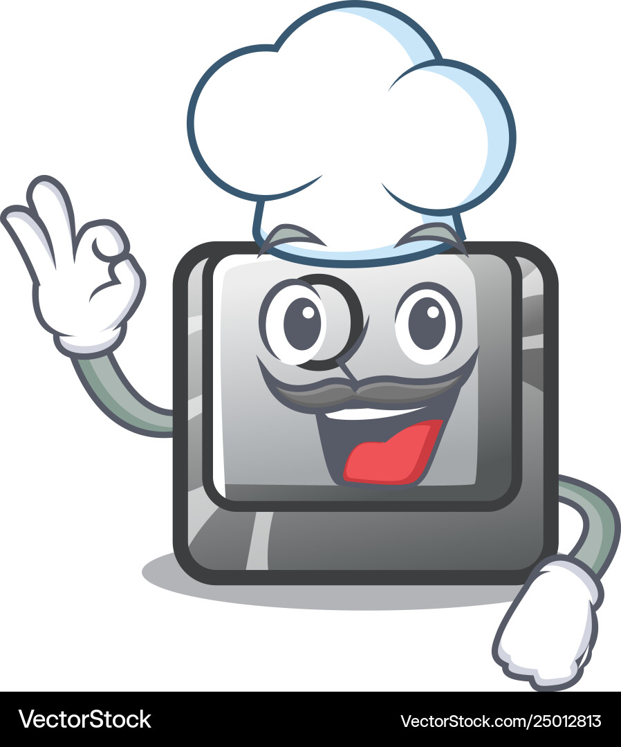 Chef button o on a game character Chef button o on a game character vector image