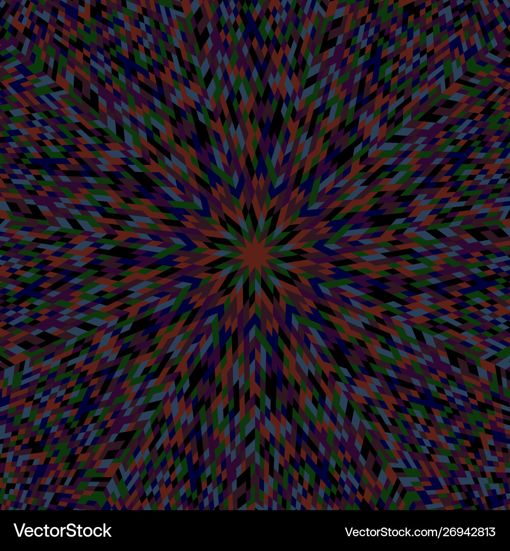 Colorful dynamic abstract round mosaic pattern vector image