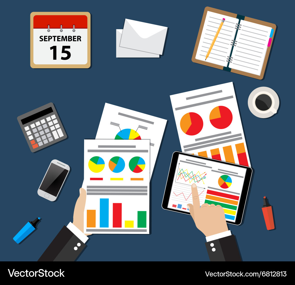 Concepts for analysis Vector Image
