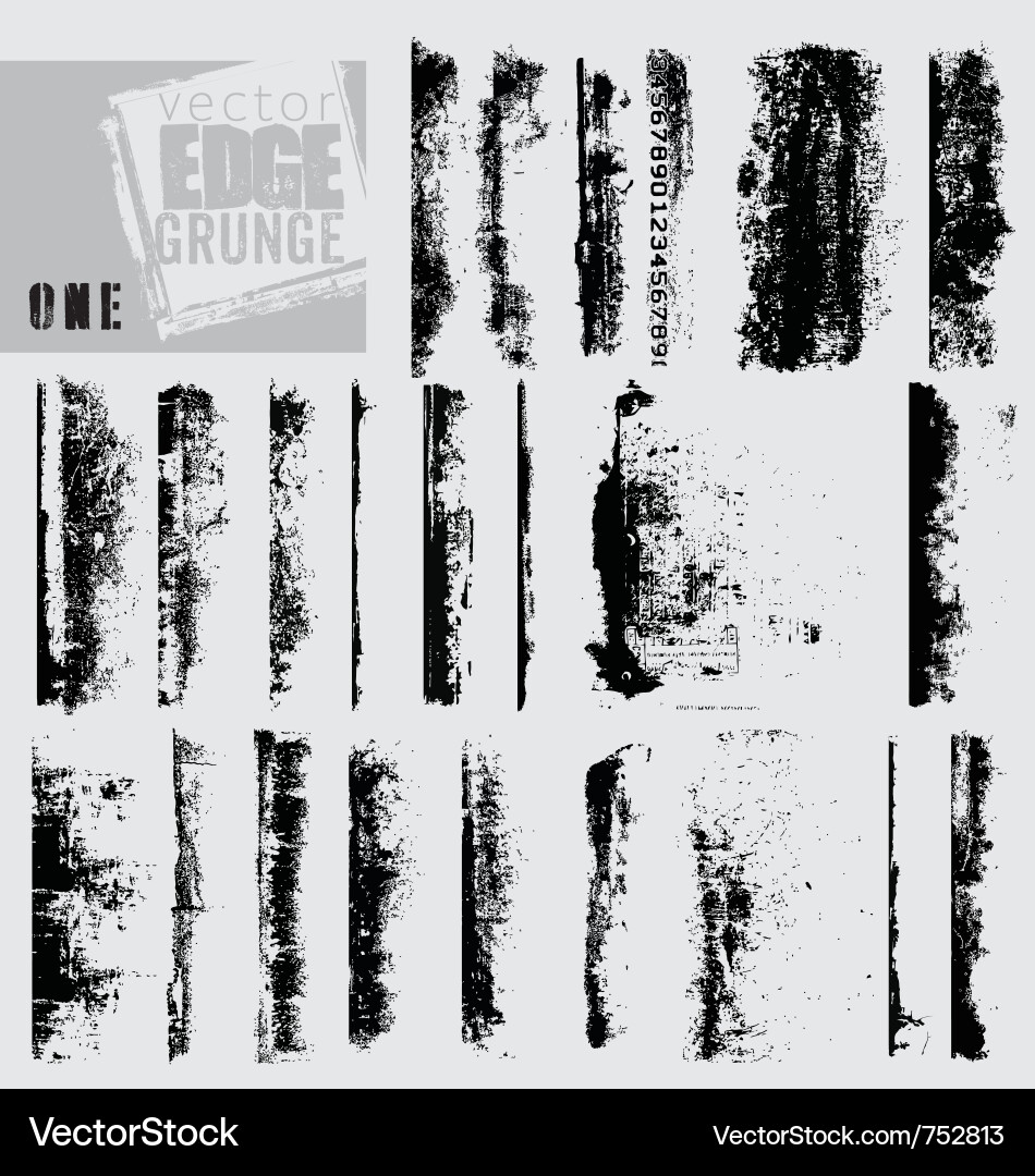 Cracked Concrete Edge vector image