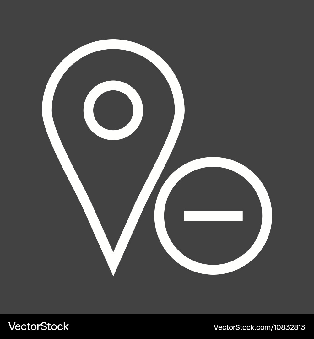 Delete location vector image