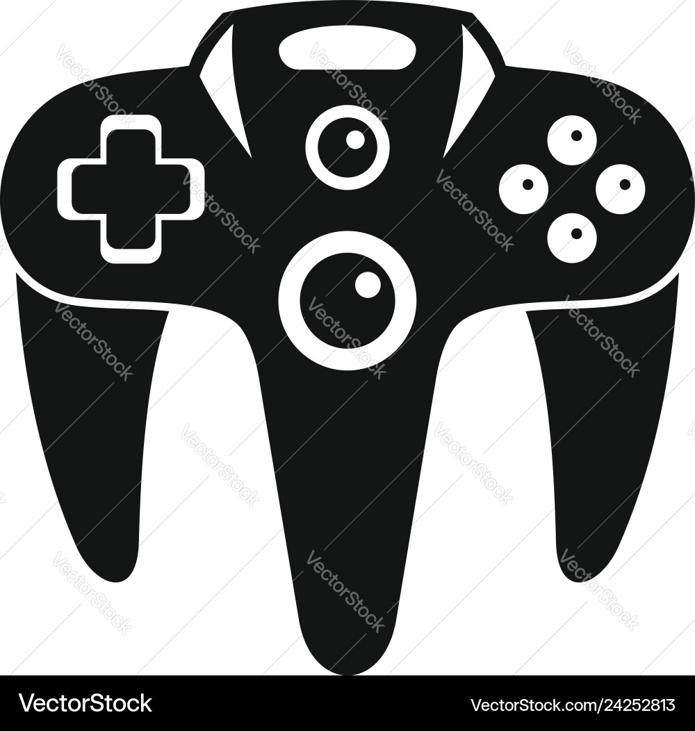 Futuristic Game Controller Icon vector image