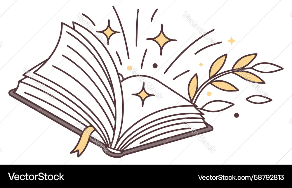 Knowledge Bloom Book Vector Image