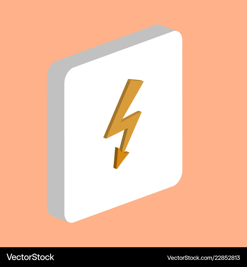 Lightning computer symbol Lightning computer symbol vector image