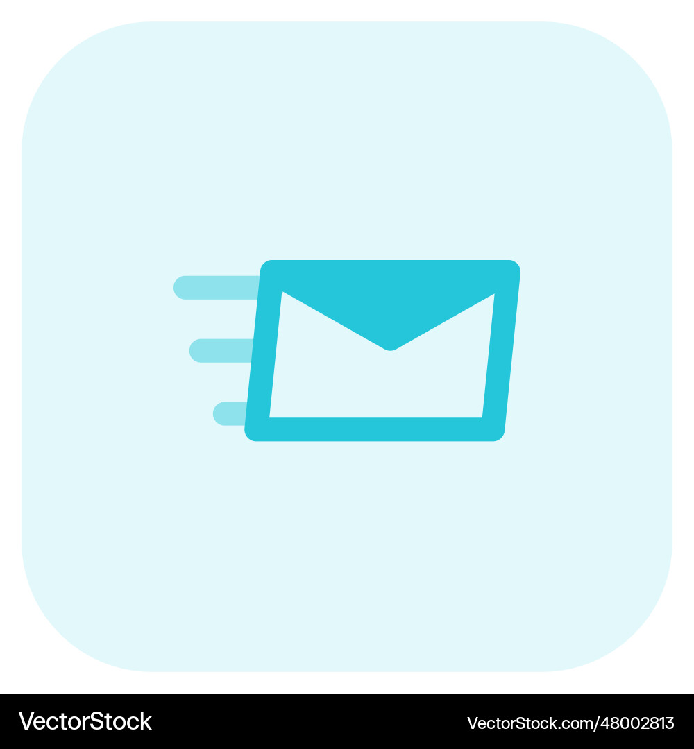 Mail a mode of delivering message vector image