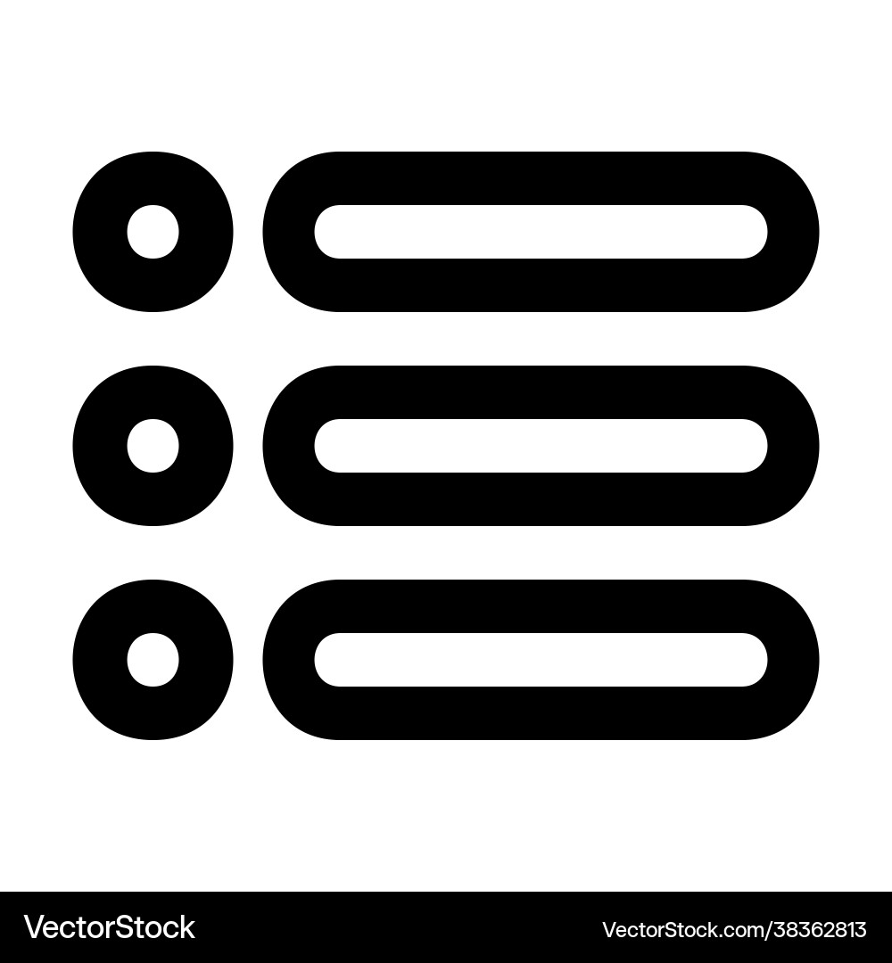 Menu icon in line style for any projects 1 Menu icon in line style for any projects 1 vector image