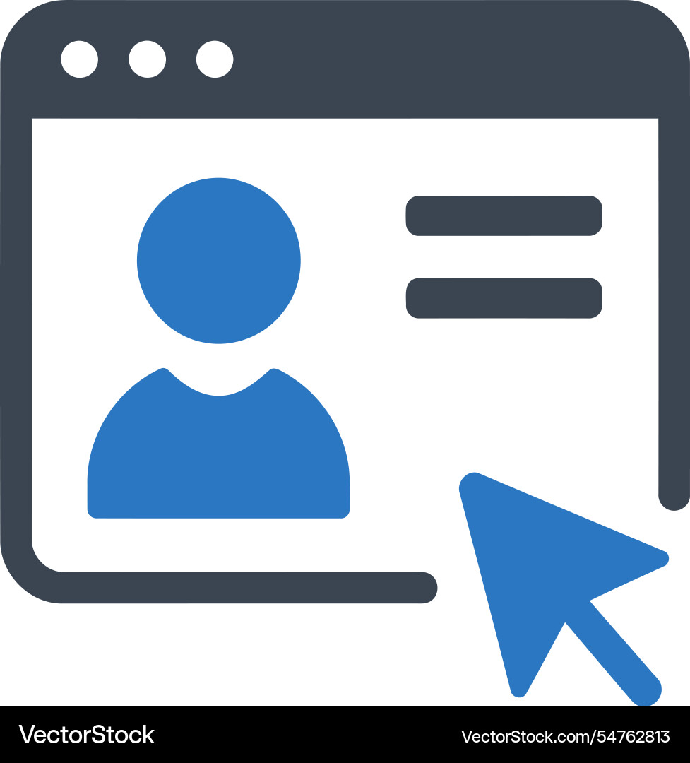 Online user interface icon Vector Image