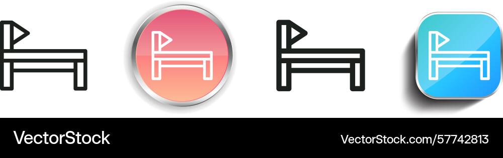 Reformer icon thin linear regular and button Vector Image