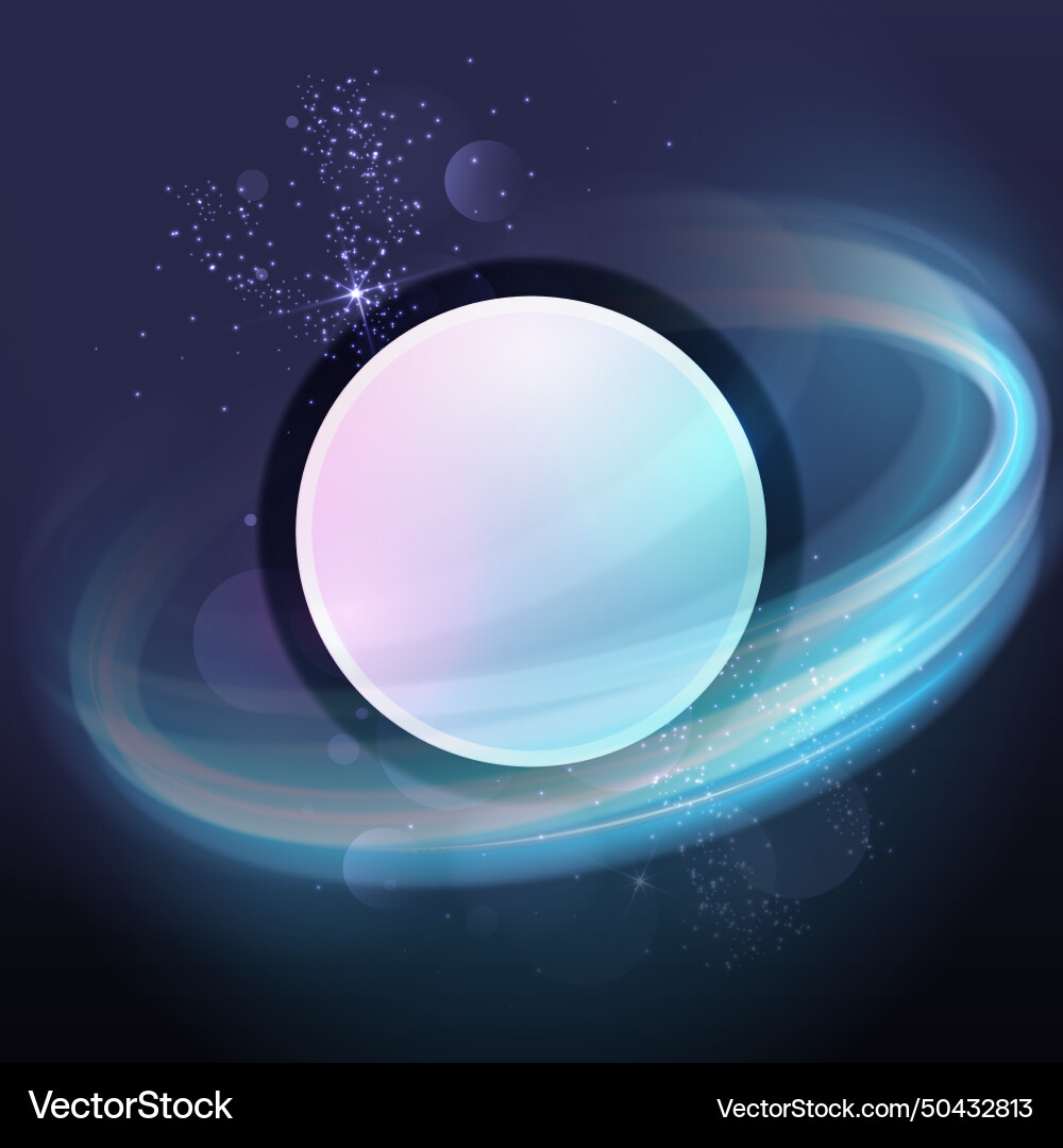 Rounded shape with light background design vector image