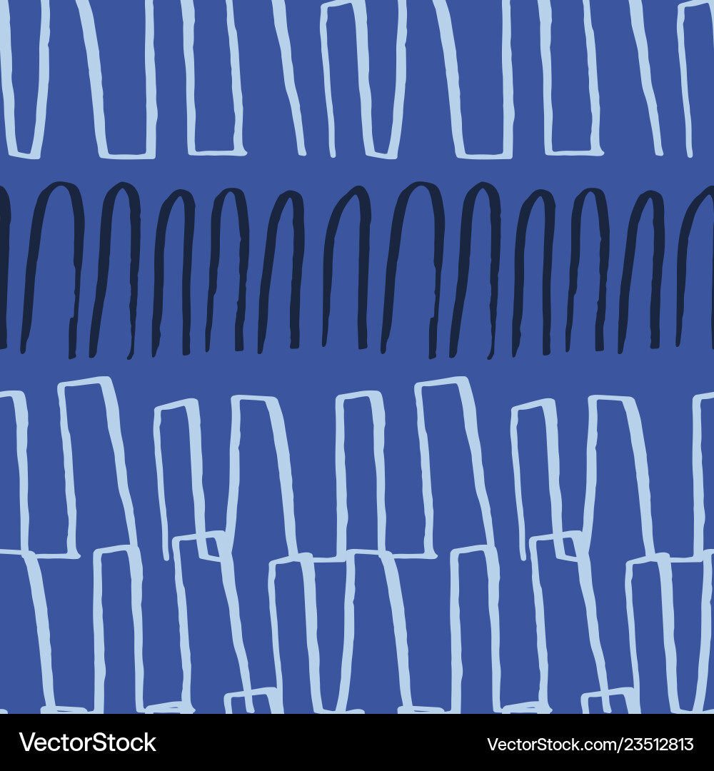 Seamless overlapping blue lines pattern Vector Image