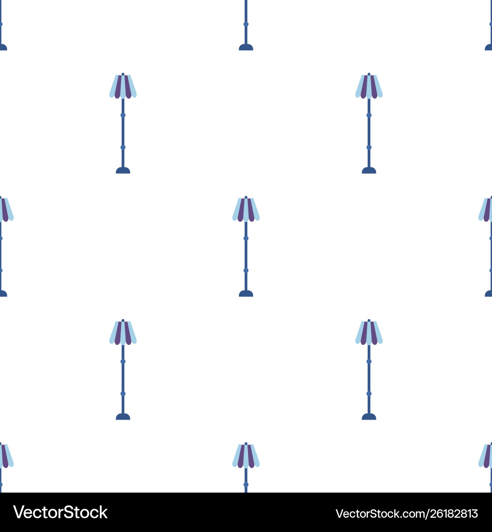 Seamless pattern with floor lamp on white Seamless pattern with floor lamp on white vector image