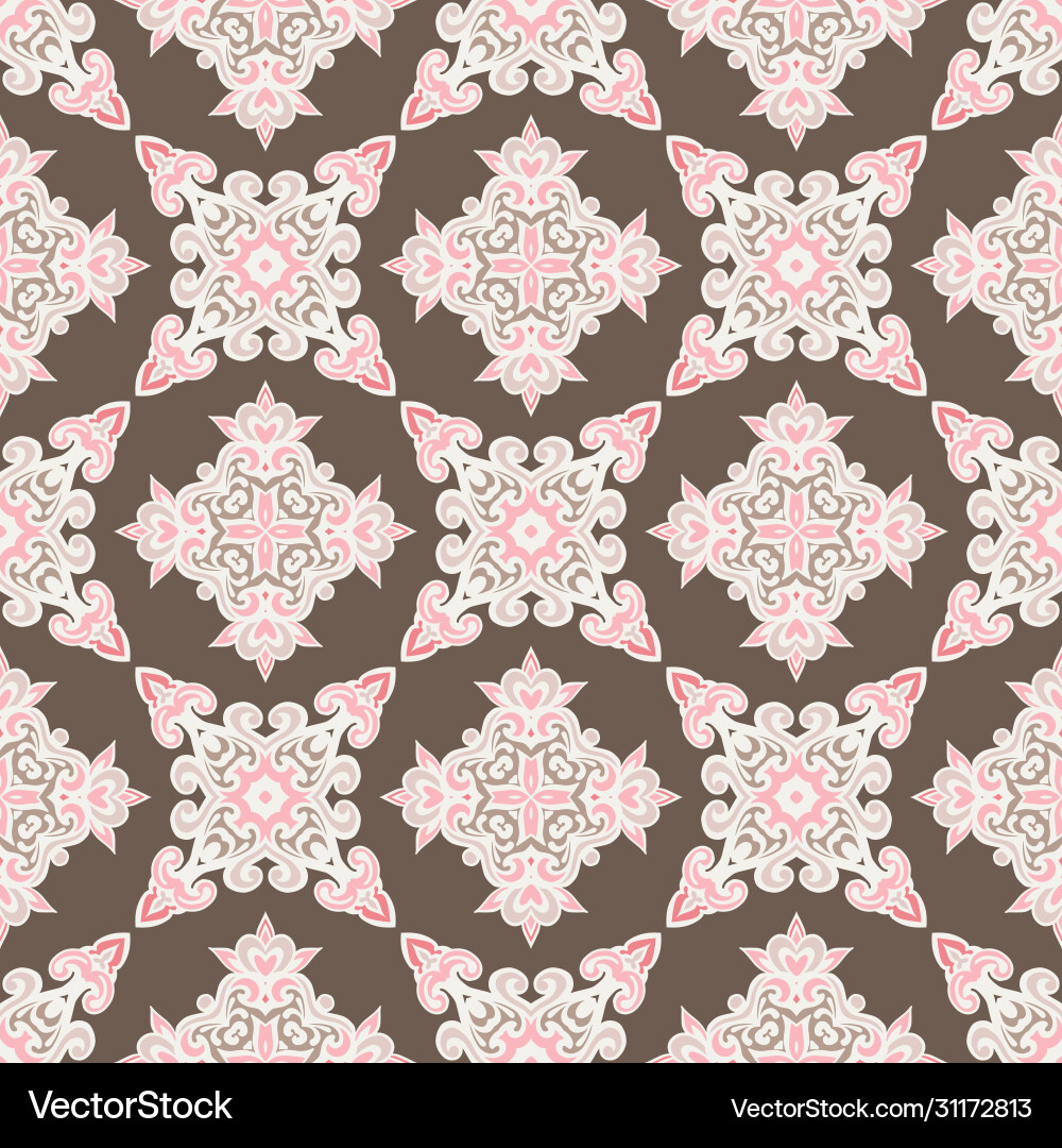 Tiled ethnic pattern for fabric abstract Vector Image