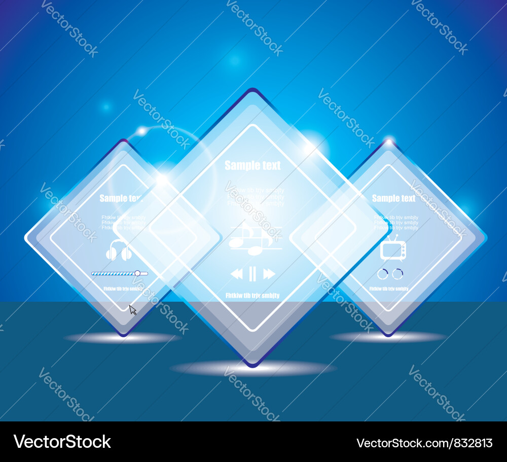 Transparent Web Box vector image