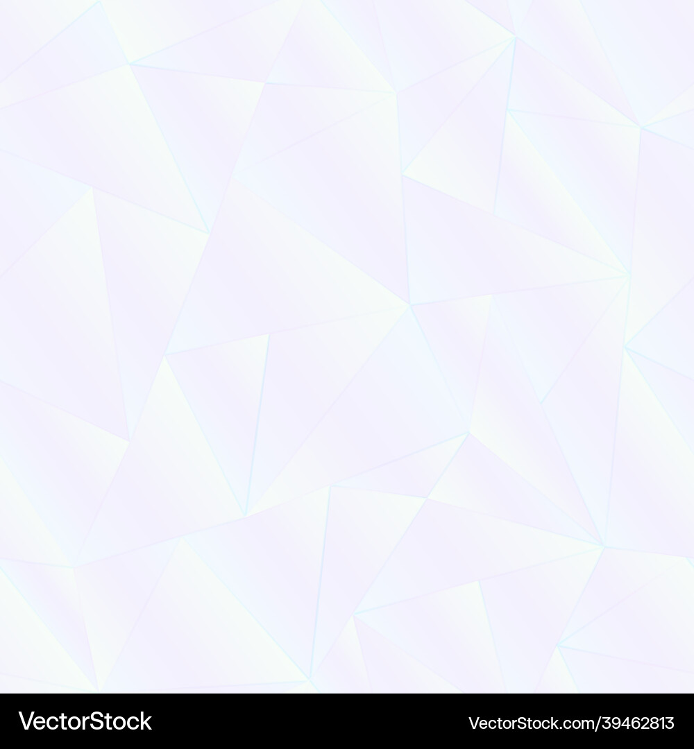 White Triangle Hologram Pattern Vector Image