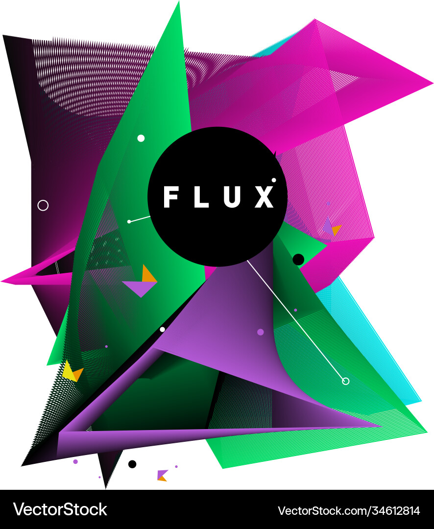 3d colorful wave background dynamic flux effect 3d colorful wave background dynamic flux effect vector image