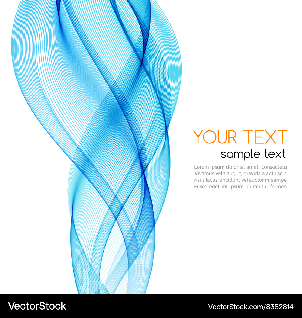 Abstract color wave design element vector image
