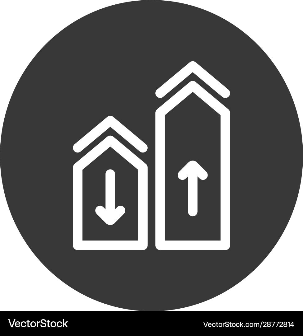 Arrow icon two arrows include simple design Arrow icon two arrows include simple design vector image