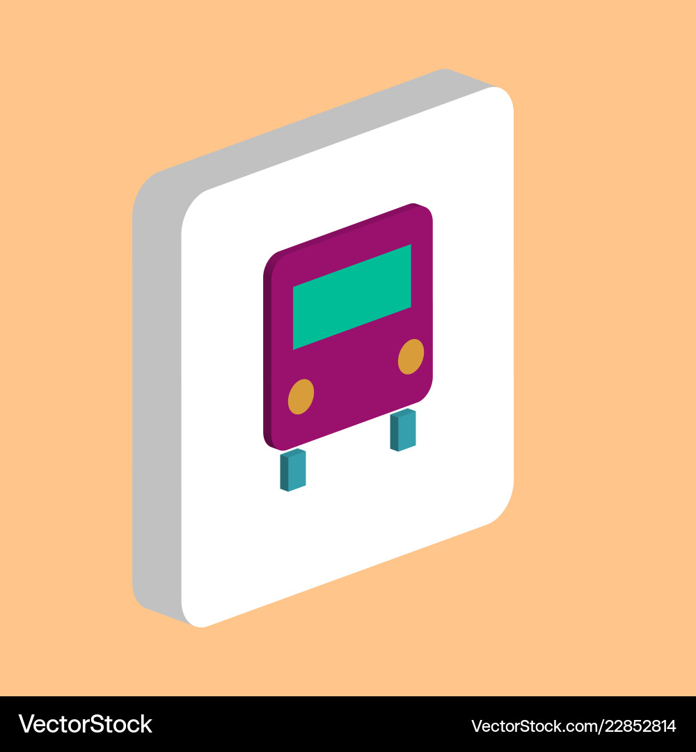 Bus computer symbol Vector Image
