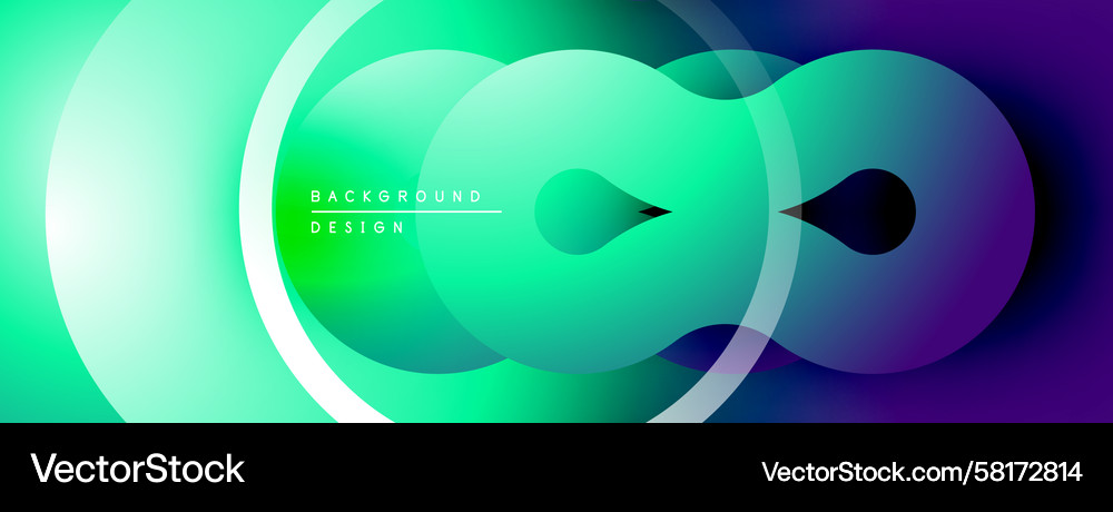 Dynamic Gradient Shapes - Abstract Background Vector Image