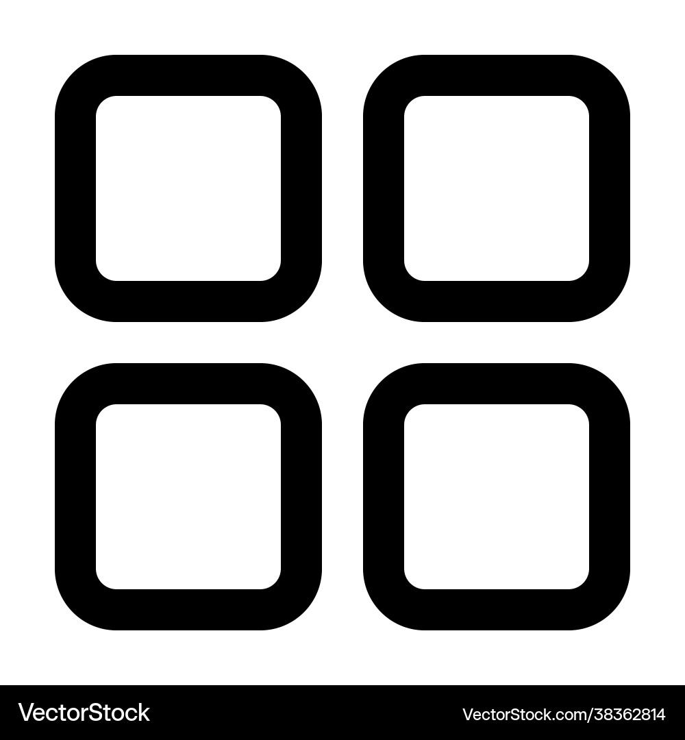 Menu icon in line style for any projects Menu icon in line style for any projects vector image