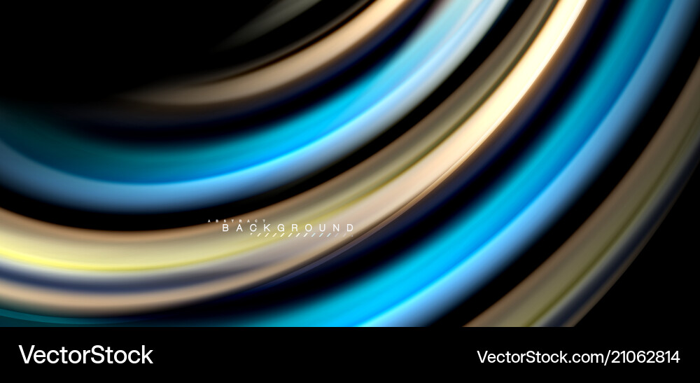 Multicolored wave lines on black background design Multicolored wave lines on black background design vector image