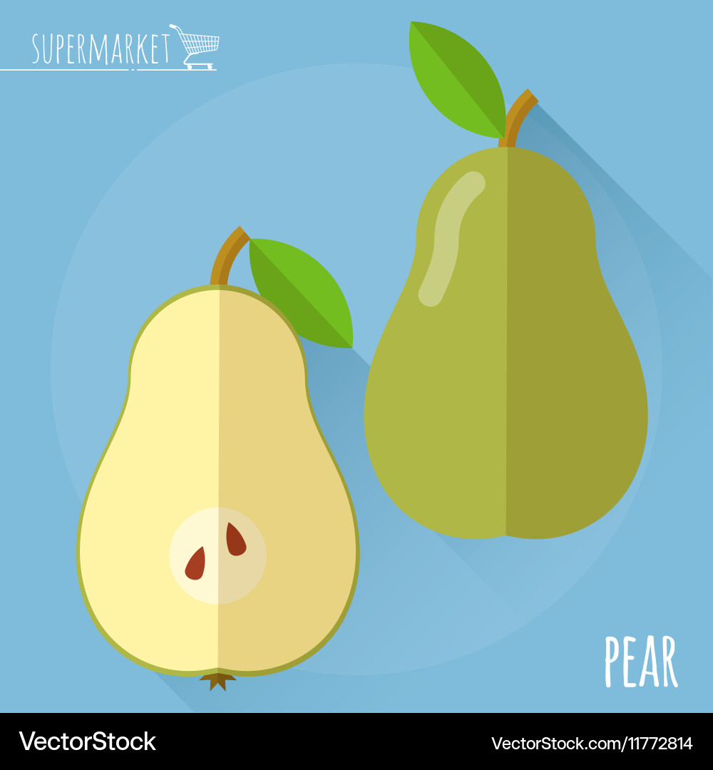 Pear icon Royalty Free Vector Image - VectorStock